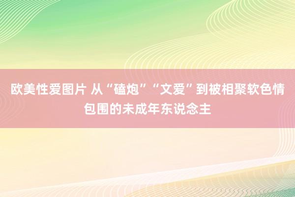 欧美性爱图片 从“磕炮”“文爱”到被相聚软色情包围的未成年东说念主